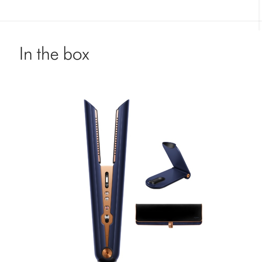 Dyson Hair Straightener - Navy and Bronze